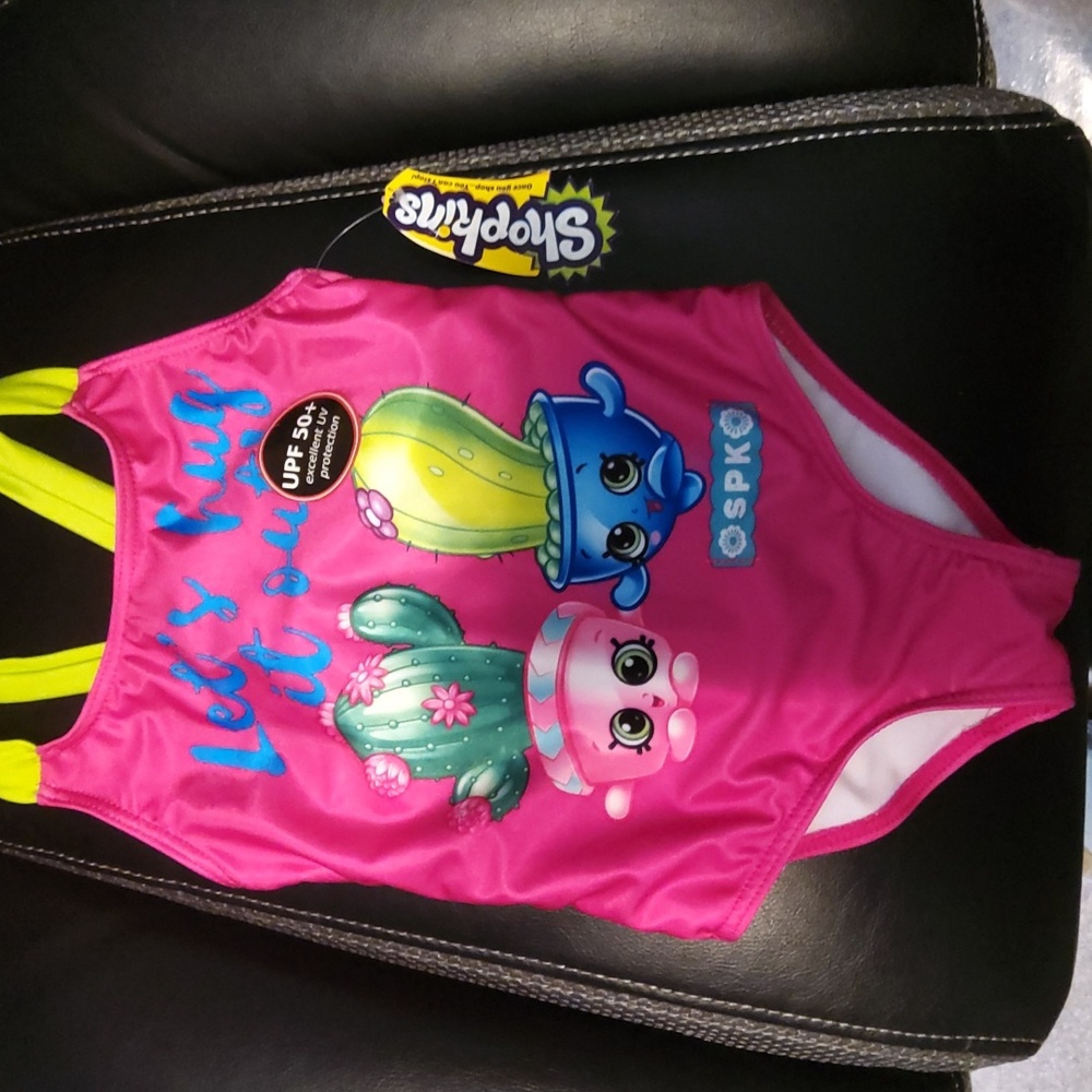 Shopkins bathing suit size 4